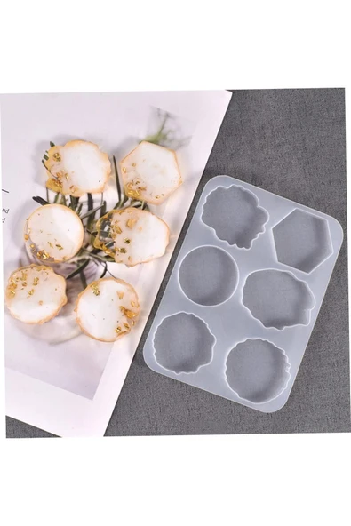 Siliko World Silikon Epoksi  Reçine Çoklu Kolye ve Küpe Kalıbı