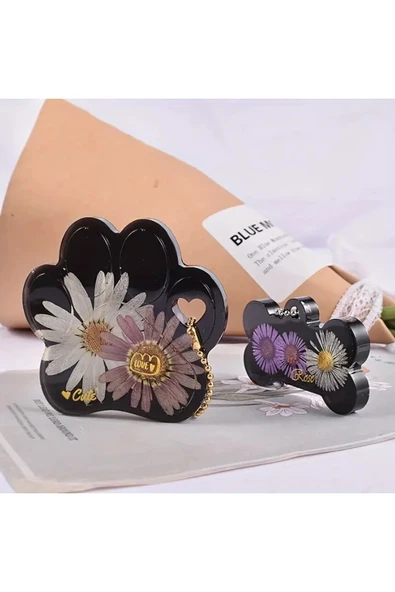 Siliko World Epoksi Reçine Anahtarlık Kalıpları Kemik Etiketi Silikon Kalıpları Yuvarlak Etiket Epoksi Kalıpları - 7