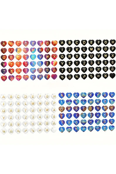 Siliko World Epoksi Silikon Kalıp Çoklu Kalp Bileklik Kolye Halhal Süsleme Kalıbı Tek  Pimli 1,1cm - 5