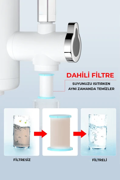 ROBO Taşınabilir Dijital Sıcak Su Musluğu Tüm Bataryalara Ve Musluk Tiplerine Uyumludur - 4