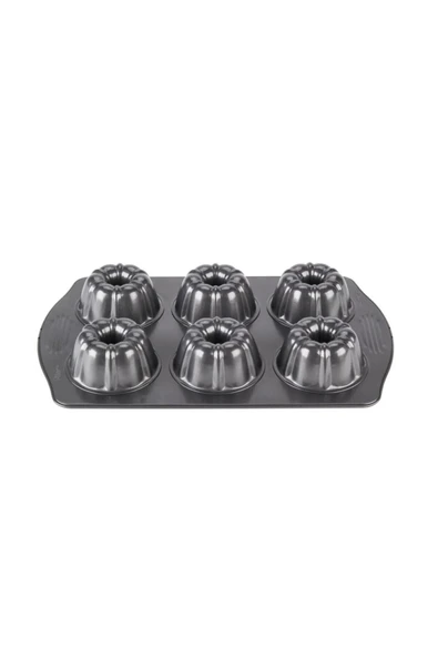 Siliko World Kek Kalıbı Teflon 6 Bölmeli Kek Kalıbı - 2