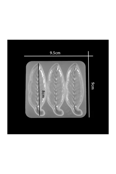 Siliko World Epoksi Silikon Yaprak Toka Kalıbı - 3