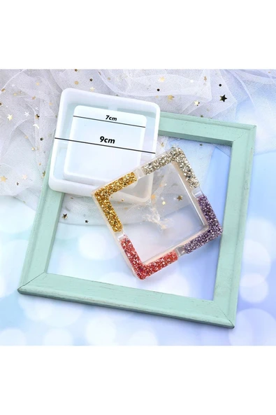 Hobilear Epoksi Silikon Kare Küllük Kalıbı - 7