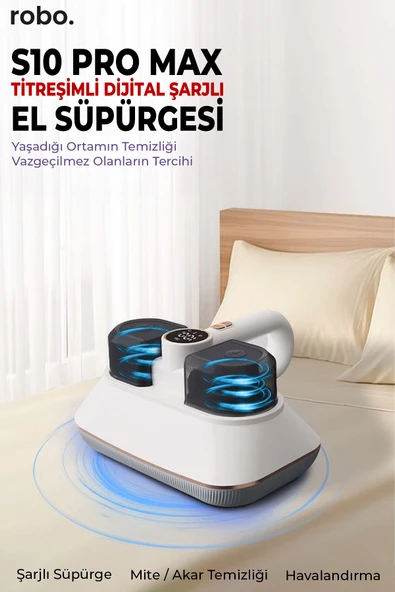 ROBO S10 Pro Max Titreşimli Dijital El Süpürgesi