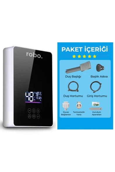 ROBO Dijital Akıllı Şofben - (DUŞ BAŞLIĞI HEDİYELİ) - Resim 8