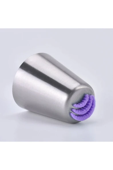 Siliko World Paslanmaz Çelik Krema Sıkma Torbası Ucu , Rus Duyu, 1 Adet+4 Adet Sıkma Torbası - 2