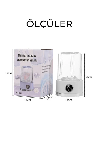 ROBO Şarjlı Taşınabilir Çamaşır Makinesi - 5