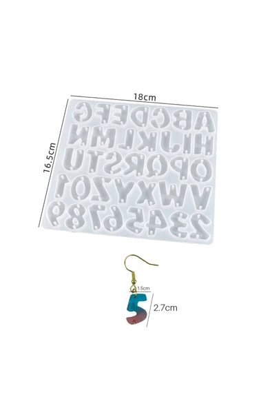 Siliko World Küpe Bileklik Epoksi Reçine Silikon Kalıbı - 4