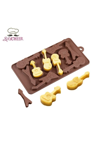 Siliko World Silikon Çikolata Kalıbı Gitarlar