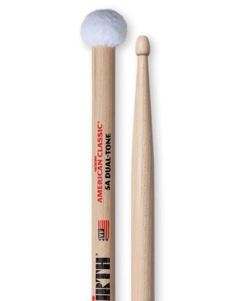VICFIRTH V5ADT BAGET 5A DUAL-TONE, HICKORY, 0.565"x16" ürün görseli