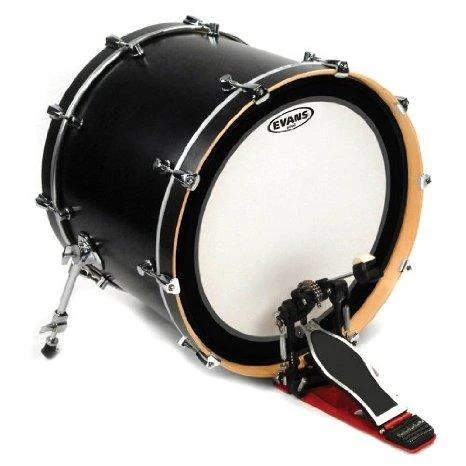 EVANS BD20EMADCW 20" DERİ KİCK KUMLU BEYAZ SÜNGERLİ TEK KAT (10 MİL) - Resim 2