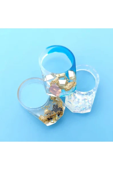 Siliko World Epoksi Kalıbı Yüzük 8 Farklı Boy - 2