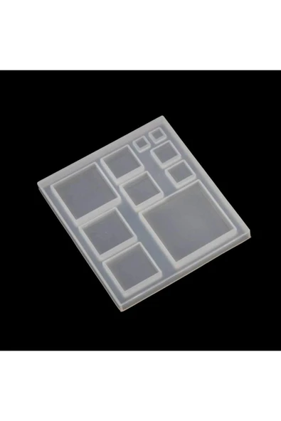 Siliko World Epoksi Silikon Çoklu Takı Kare Takı Kalıbı - 6