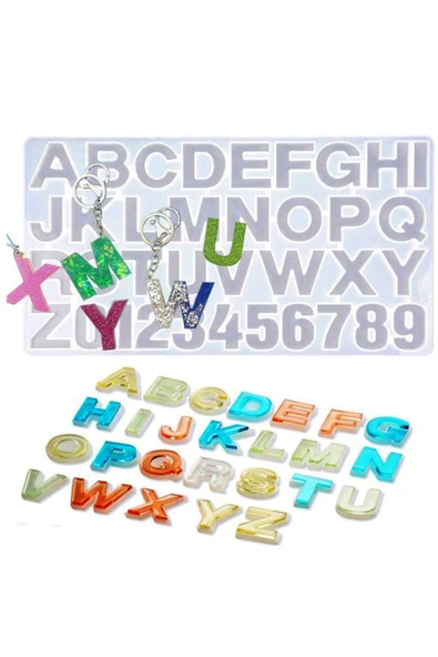 Hobizubi Reçine Epoksi Kalıp - Harfler - 220 - 2