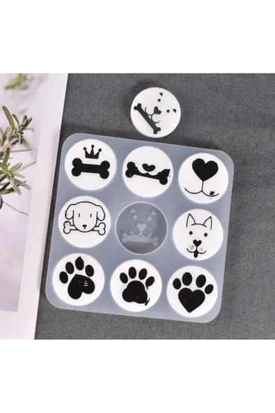 Siliko World Epoksi Çoklu Hayvan Telefon Tutacağı Magnet Kalıbı - Resim 2