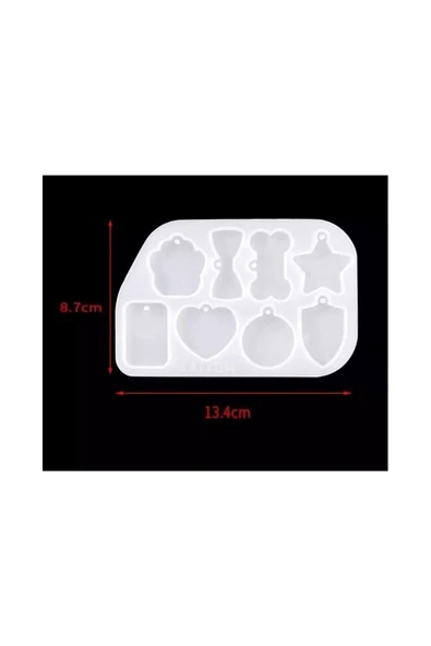 Siliko World Silikon Epoksi Çoklu Kolye Kalıbı - 6