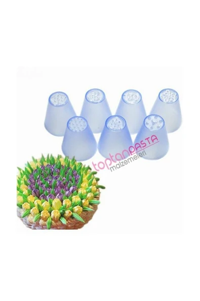 Siliko World Polikarbon Kırılmaz Rus Duy Seti 16 Adet ve 10 Adet Krema Torbası Hediye - 7