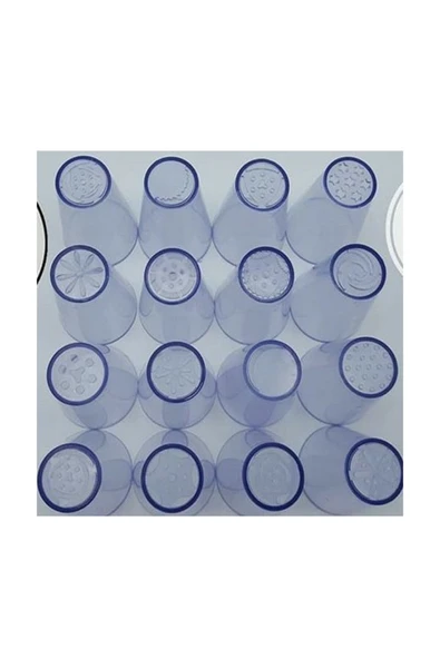 Siliko World Polikarbon Kırılmaz Rus Duy Seti 16 Adet ve 10 Adet Krema Torbası Hediye - 4