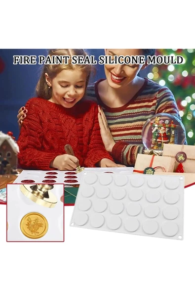 Siliko World Silikon Epoksi Çoklu Daire Anahtarlık Kolye Mum Ve Mühür Kalıbı - 6