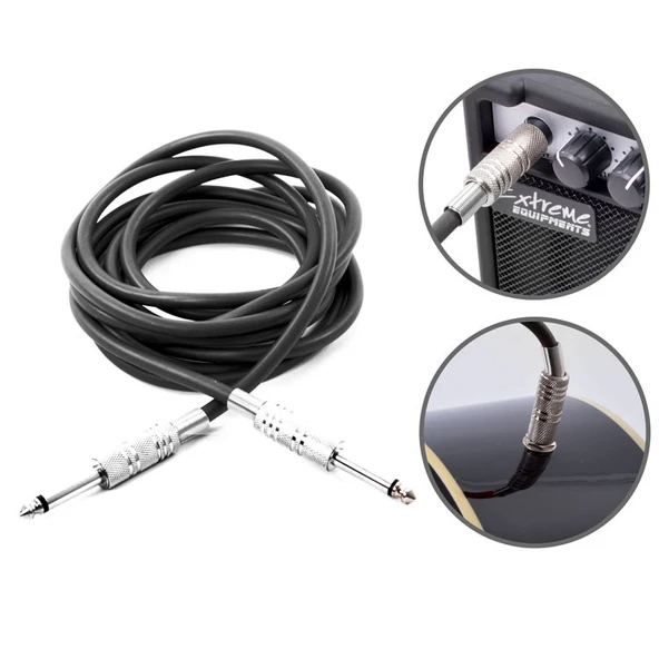 Kablo Jak Fişli Pro 3 Metre Siyah KJF3BK ürün görseli