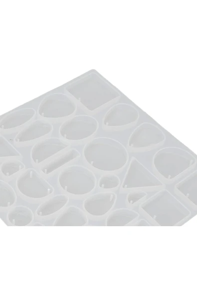Siliko World Epoksi Reçine Silikon Kalıp Küpe Kolye Anahtarlık Kalıbı - 8