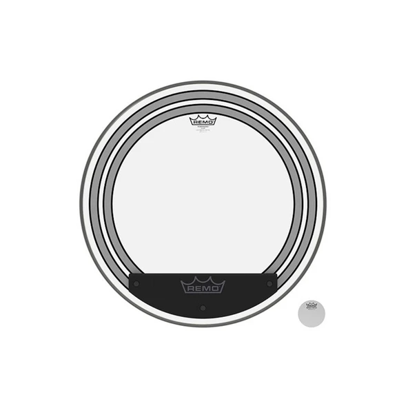 REMO POWERSONIC® CLEAR 22 inç Kick Derisi ürün görseli