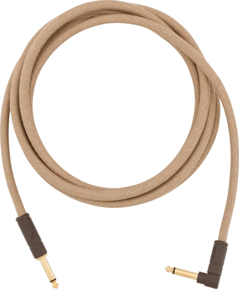 Fender Festival Düz/L Uçlu 5m Pure Hemp Natural Enstrüman Kablosu ürün görseli