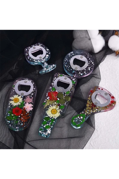 Siliko World Epoksi Çoklu Şişe Açacak Kalıbı Silikon + Metal Aparat Seti - Resim 8