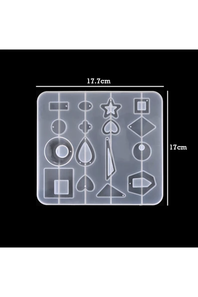 Siliko World Epoksi Silikon Çoklu Küpe Kalıbı - 4