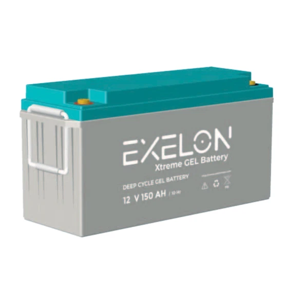 Exelon 12 Volt 150 Amper Jel Akü Derin - 1