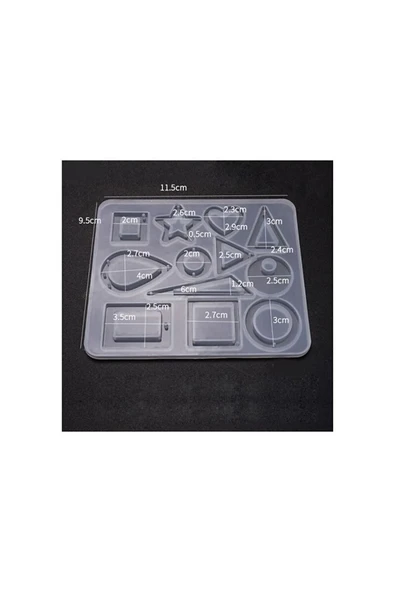 Siliko World Silikon Epoksi Çoklu Kolye Küpe Bileklik Takı Kalıbı - 3