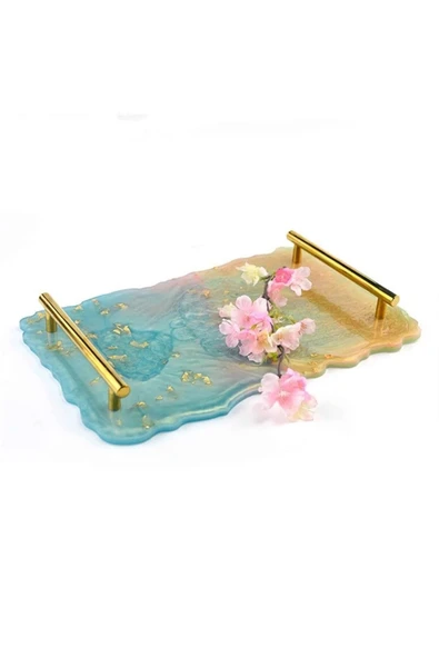 Siliko World Epoksi Silikon Tepsi Kalıbı Dikdörtgen Büyük Boy 21x35cm