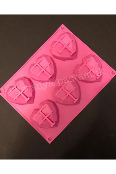 PASTANYA Kalpli Kristal Çikolata Kalıbı - 2