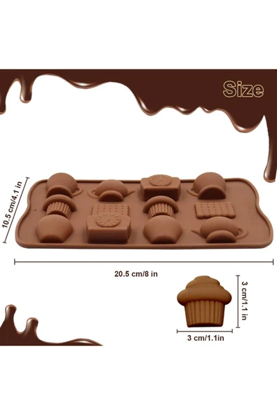 Siliko World Çay Saati Çikolata Kalıbı Silikon - 4