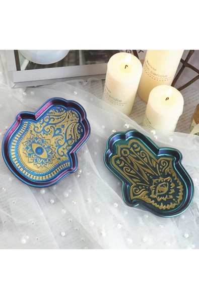 Siliko World Epoksi Silikon Fatima Ana Eli Tabak ve Çerezlik Kalıbı - 2