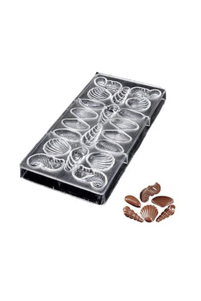 Global Polikarbon Çikolata Kalıbı Deniz Ürünleri Model