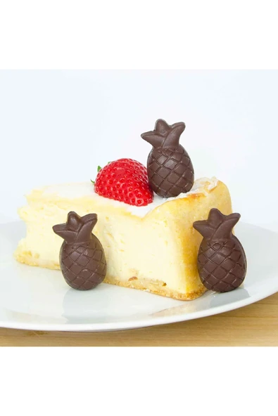 Siliko World Silikon Çikolata Buz Jelibon Epoksi Kalıbı Ananas Modeli - 3