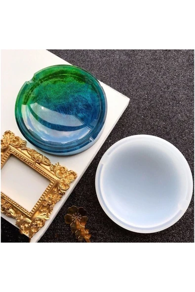 Siliko World Epoksi Küllük Kalıbı Yuvarlak Silikon - 4