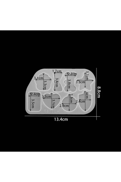 Siliko World Silikon Epoksi Çoklu Kolye Kalıbı - 2