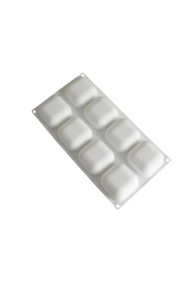 Siliko World Profesyonel Kare Şekilli Silikon Sabun Muffin Pasta Çikolata Kek Kalıbı - Resim 3