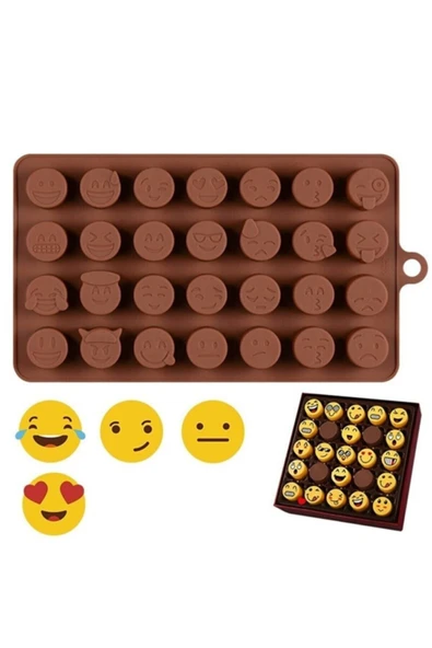 PASTRY PLANET Smile Silikon Çikolata Kalıbı Emojiler
