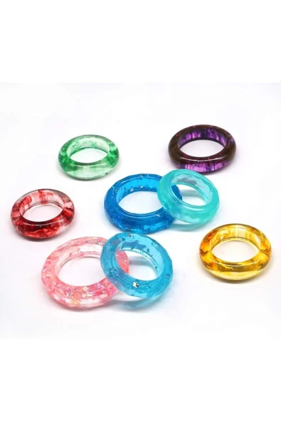 Siliko World Epoksi Reçine Kalıp Yüzük Kolye - 6