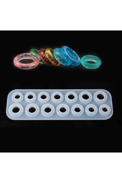 Siliko World Epoksi Reçine Kalıp Yüzük Kolye - 2