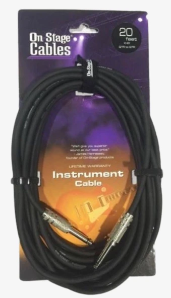 On Stage IC-20 6 Metre Enstruman Kablosu ürün görseli