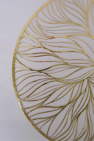 Digithome 6’lı Amerikan Servis Supla Yuvarlak Gold 38 Cm THN76972 C1-1-18 - 2