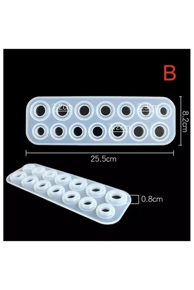 Siliko World Epoksi Reçine Kalıp Yüzük Kolye - 4