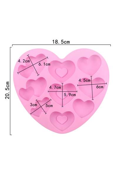 Siliko World Silikon Çikolata Kalıbı Sabun Kalıbı Ve Mum Kalıbı Silikon Kalıp - 4
