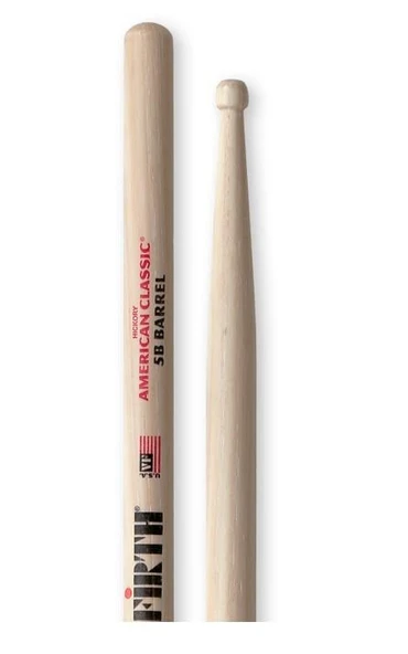 VICFIRTH V5BBRL BAGET 5B BARREL TİP, HICKORY, 0.595"X16" ürün görseli