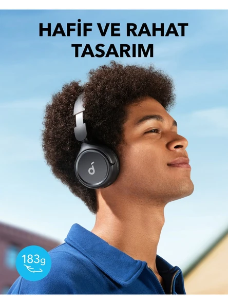 Anker Soundcore H30i Mikrofonlu Kablosuz Kulaküstü Kulaklık - 70 Saat Oynatma Süresi- Soundcore Uygulama Destekli - Multipoint Connection - Siyah (Anker Türkiye Garantili) - 4