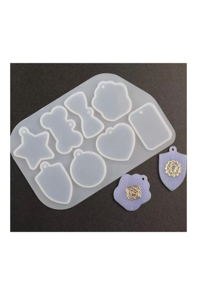 Siliko World Silikon Epoksi Çoklu Kolye Kalıbı - 4